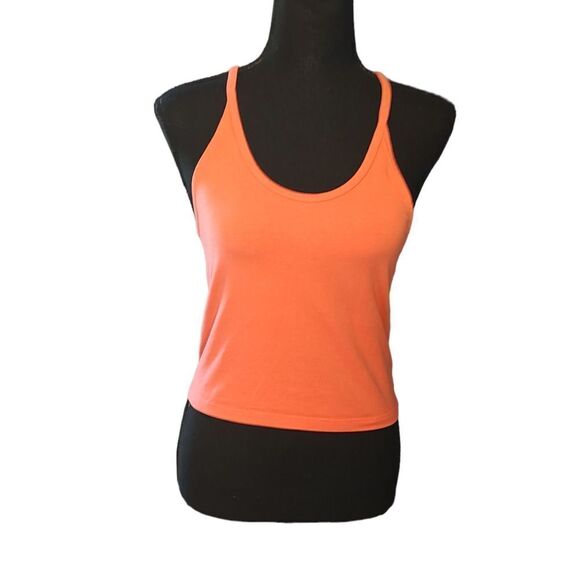 American Eagle Coral Tank Criss Cross Straps Medium - Picture 1 of 5